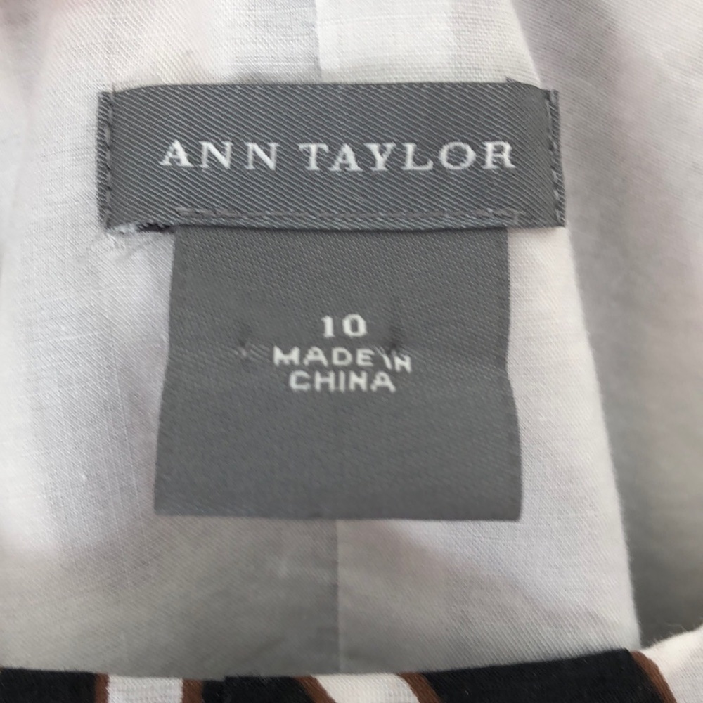 Ann Taylor Black and White Zebra Print Dress with Pink Accent - Picture 5 of 5